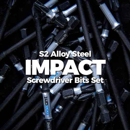 toolant TB-Fit Electrician Impact Screwdriver Bit Set, 10pcs 1 inch Long FPH2 (PH2-SL6), 1/4¡± Hex-Shank S2 Steel Hex Bits Set, CNC Machined Tips with Magnetism