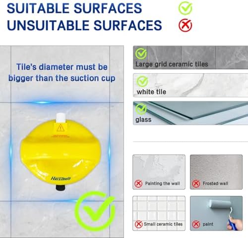 Suction Shower Grab Bars for Bathtubs and Showers, Safety Shower Grab Bars for Seniors, Drill-Free Shower Handle for Bathroom, Grab Bar for Elderly, Post-Surgery, Pregnant, Yellow, 2Pack