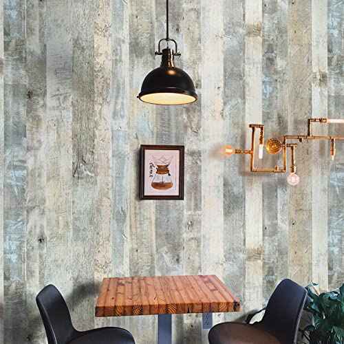 Sevalo Wood Contact Paper Shiplap Peel and Stick Wallpaper Wood Grain Contact Paper for Cabinets and Drawers Rustic Self-Adhesive Removable Wallpaper Plank Panel Sticky Paper Desk 15.7inW 78.7inL