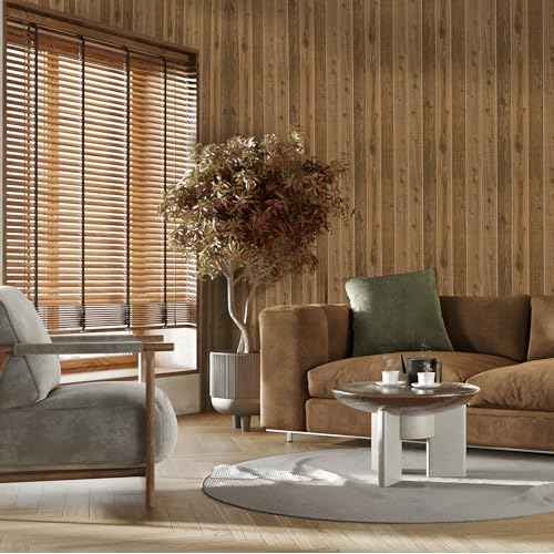 Hopeak Faux Wood Wallpaper Peel and Stick Self-Adhesive Vinyl Decorative Wallpaper Removable 17.5 x 118 Inches Dark Brown