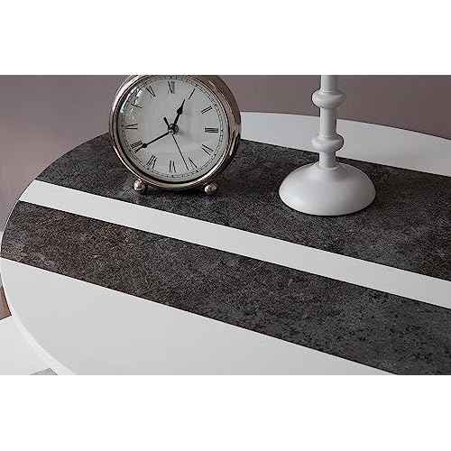 d-c-fix 346-0583 Decorative Self-Adhesive Film, Slate Grey, 17" x 78" Roll