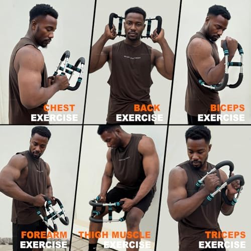 Ultimate Twister Arm Trainer, Adjustable Chest Workout Equipment, Arm Trainer for Men, Chest Trainer for Men, Shoulder Muscle Training, Portable Spring Resistance Home Fitness Equipment
