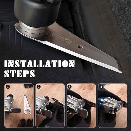 3" Tapered Oscillating Caulking Cutter, Oscillating Scraper Blades for Caulk Adhesive Sealant Removal (10-Pack)