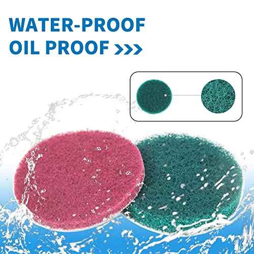 Scuff Pad 6Pcs Maroon Scotch Bright Pad Industrial Hand Pads 7447 for Paint Primer Premium Scuffing Scouring Sanding Cleaning General Reusable Household Dish Scrubber for Kitchen 2.91''x0.4''