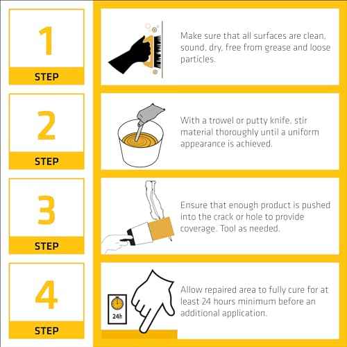 SIKA Sikacryl Ready-Mix Concrete Patch, Gray, Textured, 1 qt (6 Pack) - Durable Repair for Spalls and Cracks in Concrete and Masonry, Easy Cleanup, Acrylic-Based