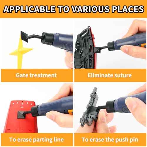 Cordless Pen Sander, Variable Speed and USB Charging with LED Light, Multi-Purpose Power Tool for Sanding, Polishing, Finishing, DIY Crafts, Blue
