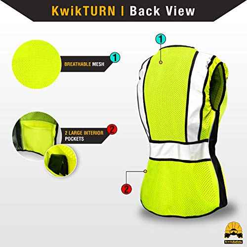 KwikSafety - Charlotte, NC - RoadBOSS Economy & Premium Safety Vest for Women [SNUG-FIT] Class 2 ANSI Tested OSHA