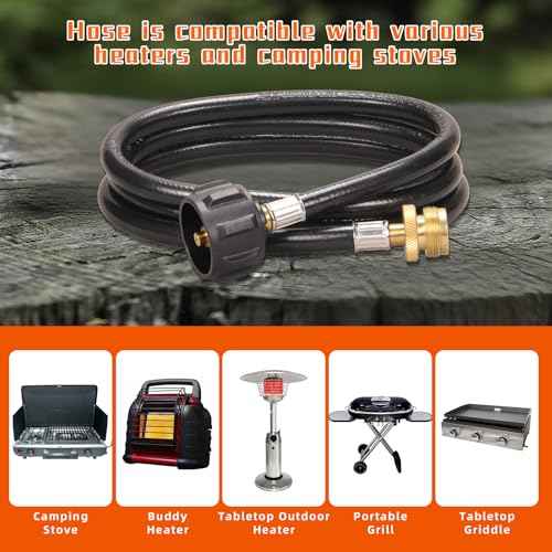 DOMINOX Propane Torch Head with 5FT Hose, High Intensity Trigger Start Gas Torch, Propane Torch Kit for Propane, Map and Mapp Gas, Soldering Torch Kit (Not Included Gas Tank)