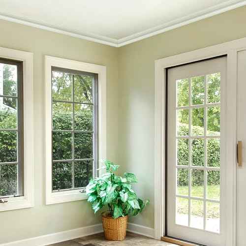 Art3d Ceiling Crown Molding Trim 10-Pack 47Ft, High Impact Polystyrene Decorative Ceiling Moulding - Installed with Glue, White