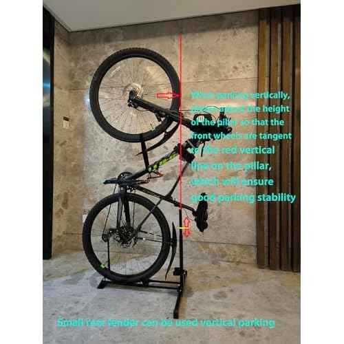 Foozet Bike Stand,Vertical Bike Rack Garage,Space-Saving Rack with Adjustable for Garage & Apartment, Bike Storage for Indoor Storage (1 pack)