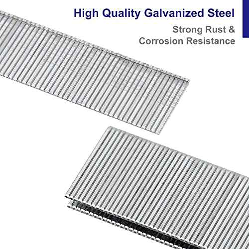 HW HAMWOO 18 Gauge 1800PCS,1/4" Narrow Crown Staples (1/2"- 400; 3/4"- 400; 1"- 400) and Brad Nails (5/8"-300,3/4"-300), Suitable for Most Brand of 18 Gauge Stapler