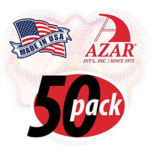 Azar Displays 800074-BLK 4-Inch Plastic Hook, 50-Pack,Black