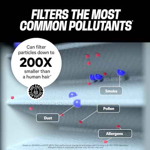 PuroAir Mega Filter - MERV 13 20x25x1 Air Filters For Home With Activated Carbon - Filters Allergens, Pet Dander, Smoke, Dust - Furnace and AC Filters - Air Filters 20x25x1 MERV 13 (2 Pack)