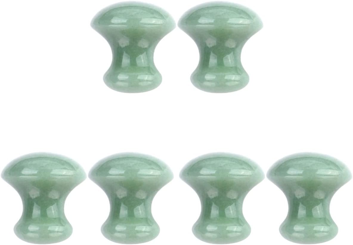 FRCOLOR 6pcs Compress Crystal Massage Scraping Woman Care for Massaging Meditation Shaped Cold Trigger Gua Beauty Ers Man, Mushroom Skin Eyes Health Boards Eye Face