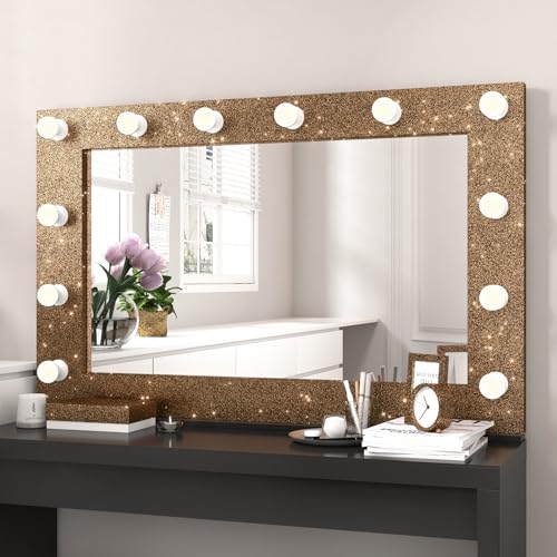 Brown Gold Glitter Wallpaper Stick and Peel Self Adhesive Glitter Wallpaper Rolls for Bedroom Accent Walls 11.8"X78.8" Gold Brown Sparkle Shimmer Contact Paper for Cabinets Room Decor