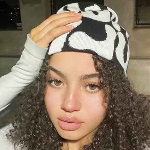 Y2k Spider Beanie Hat Wool Acrylic Knit Skull Cap Winter Warm Streetwear MEA Design Hats for Women Man Teenagers