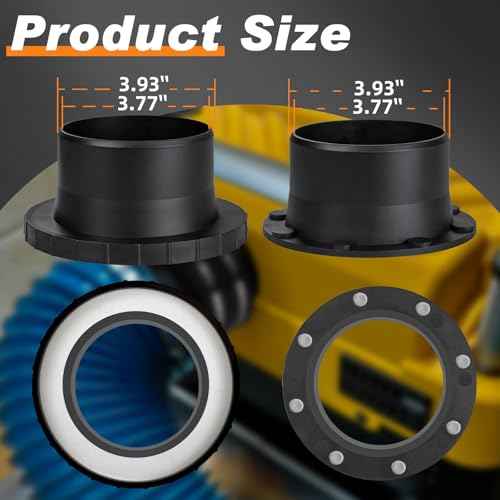 Magnetic Dust Collector System for 4" Shop Vacuums Dust Hose,One-to-Multi Magnetic Dust Collection Starter Kit for Woodwork w/1PK Mag Port Connector+3Set 4¡± Couplers,Hookup Drum Sander Jointer Planer