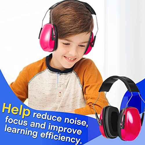 Amylove 6 Pcs Kids Noise Cancelling Headphones 27db Adjustable Earmuffs for Autism Sensory Toddler Children