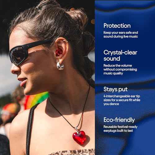 Tomorrowland x Loop Experience 2 Earplugs ? Stylish Hearing Protection for Concerts & Festivals, Live Music, Nightlife & Musicians ? 17dB Noise Reduction Ear Plugs (High-Fidelity) ? Limited Edition