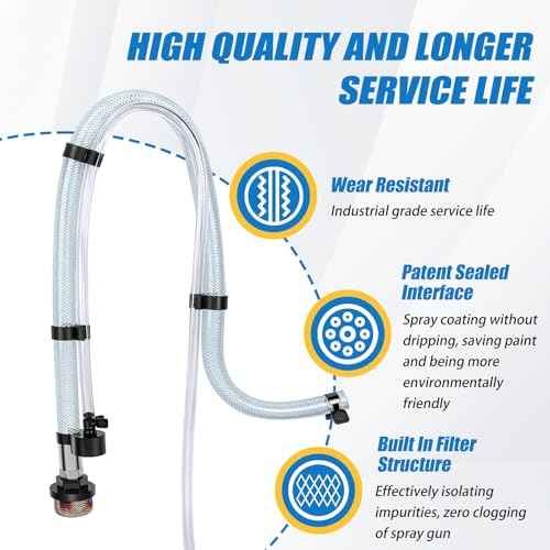 Suction Tube Kit for Graco Magnum Project Painter Plus X5 X7 ProX17 and ProX19 Stand Airless Paint Sprayer