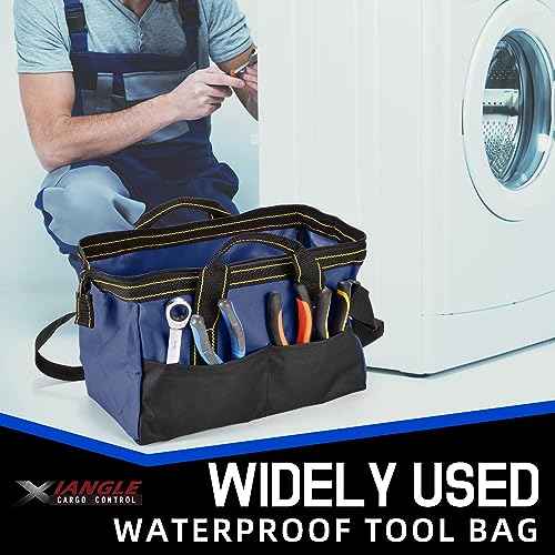 3-Pack 13 Inch Tool Bags, Waterproof Zipper, Heavy Duty Material for Tool Organizer & Storage, Electrician, Carpenter, HVAC (Shoulder Strap)