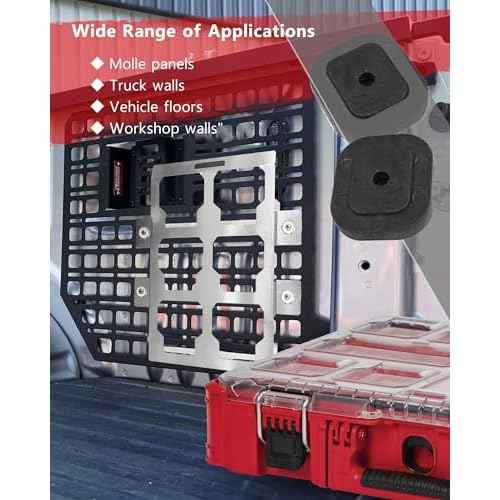 Mounting Plate Compatible with Mil.WaukeeãÀ Packout Boxes, Stainless Steel, 50 Lbs, for Tool Storage and Organization System (Half Plate)