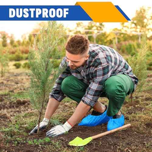 600 Pack(300 Pairs) Shoe Covers Disposable, Non-woven Fabric Shoes Covers for Indoor, Blue Durable & Reusable Disposable Boot & Shoe Covers, Larger Size Fits Various Shoes