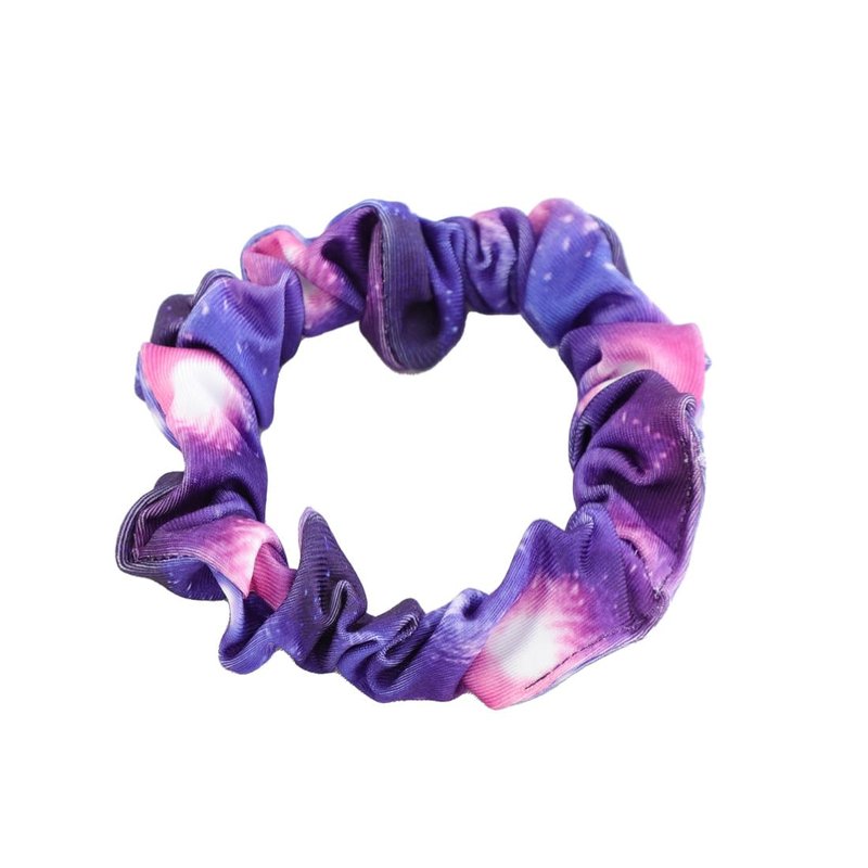 HOZIY Gymnastics Leotards for Girls 3t 4t Toddlers Kids Leo Tumbling Outfits Planet Cosmos Galaxy Purple Blue Scrunchies Biketards