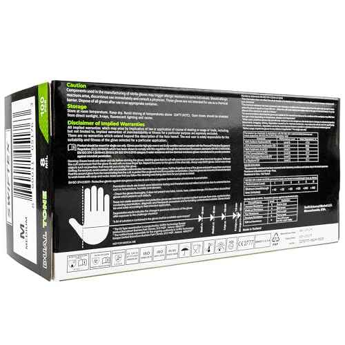 Heavy Duty Nitrile Gloves, Dual Tone, Black Green, ZIG Textured, Secure Grip,Latex Free,Powder Free, 8mil, Box of 100