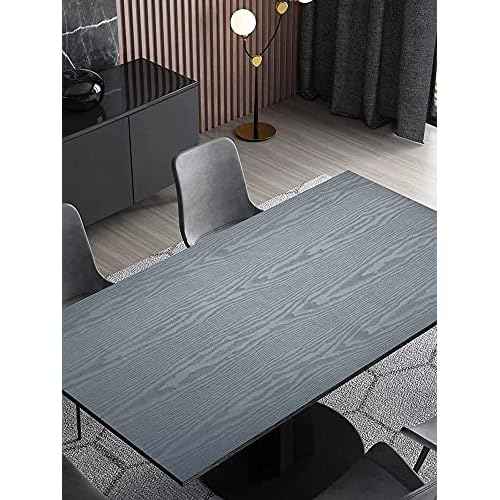 Black Wallpaper Wood Peel and Stick Self Adhesive Film Black Adhesive Paper Countertop Furniture Kitchen Wall Waterproof Removable Self Stick Vinyl Thickening Upgrade 15.8" x118"