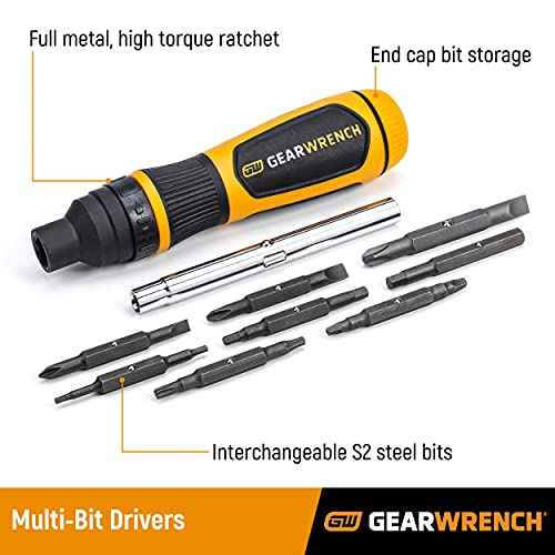 GEARWRENCH 19-in-1 Ratcheting Multi-Bit Driver - 80191R