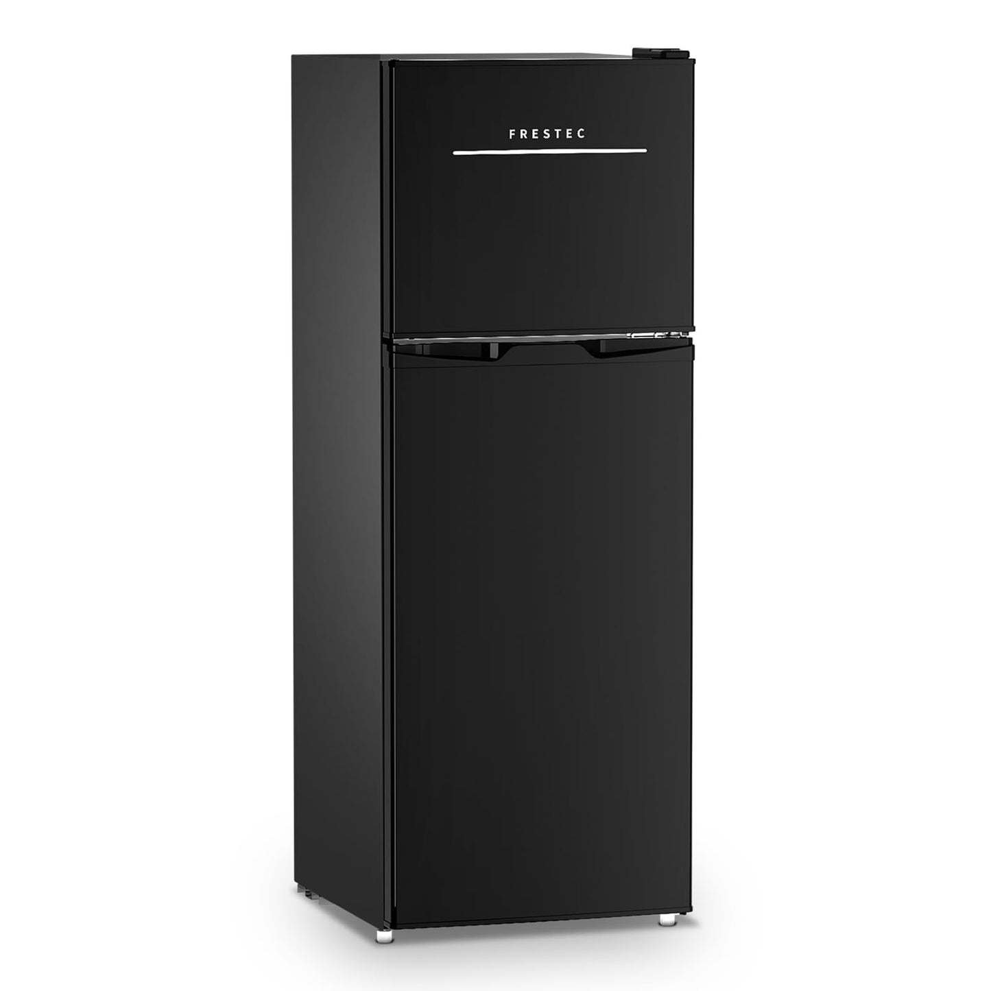 Frestec 4.7 Cu.Ft Small Refrigerator with Freezer, Small Fridge with Top Freezer, for Dorm, Bedroom, Apartment, and Office, Double Door,black