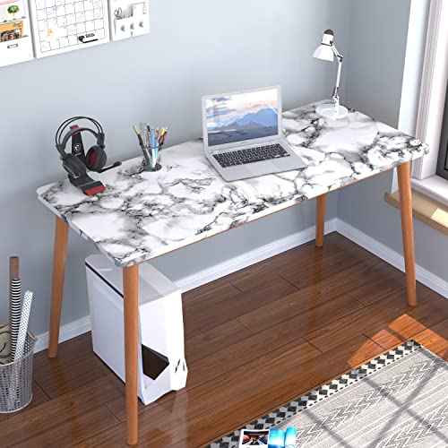 Black and White Marble Contact Paper 15.7 x 78.7 Inches Peel and Stick Wallpaper Vinyl Self Adhesive Removable Waterproof Wall Paper for Countertop Cabinet Shelf Liner Kitchen