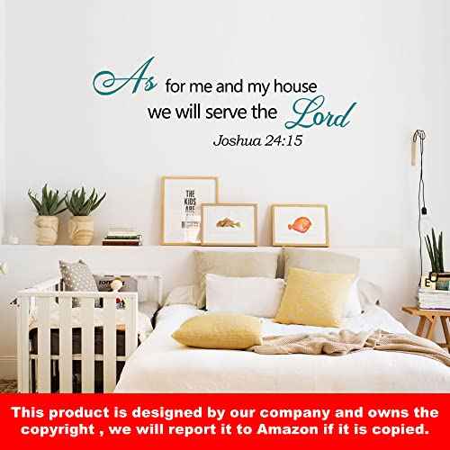 Bible Verse Wall Decals Inspirational Wall Decals Quotes Christian Scripture Religious Wall Stickers Peel and Stick Motivational Decal Postive Saying Wall Stickers for Women Family Home Bedroom Decor¡¦