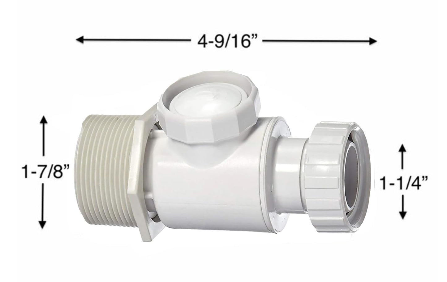 ATIE 360 Pool Cleaner UWF Connector Assembly 9-100-3008 with Quick Disconnect 9-100-3006, Wall Fitting 6-550-00, Filter Screen 6-504-00, Pressure Relief Valve 9-100-3009 for Polaris 360 Pool Cleaner