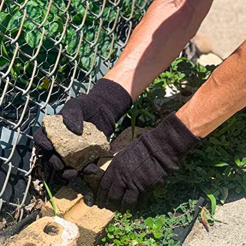 Wells Lamont Versatile Work Gloves Lightweight, Durable, Comfortable Jersey Basic, 12-Pair Bulk Pack, Large (506LZ)