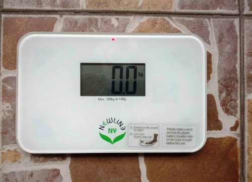 NewlineNY Auto Step On Super Mini Travel Bathroom Scale, 5.25" x 8.5" SBB0638SM: White