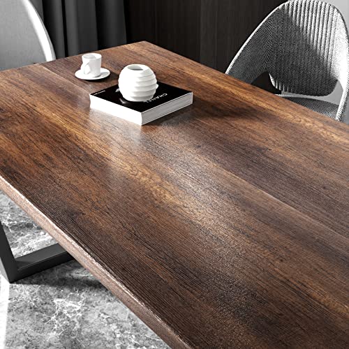 Stickyart Thick Teak Wood Contact Paper Wood Wallpaper Peel and Stick Textured Wood Grain Contact Paper for Cabinets and Drawers Vintage Premium Wallpaper for Furniture Removable Vinyl Wood 12"x80"