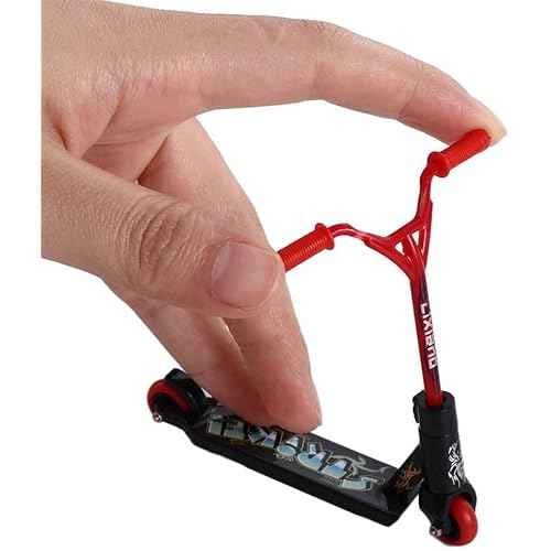 2Pcs Finger Scooter Mini Two Wheel Toys,Mini Scooters Finger Board Accessories,Tiny Trick Scooter for Party Favors,Finger Training,Birthday Gifts,Magic Kits and Accessories,Juggling Sets,