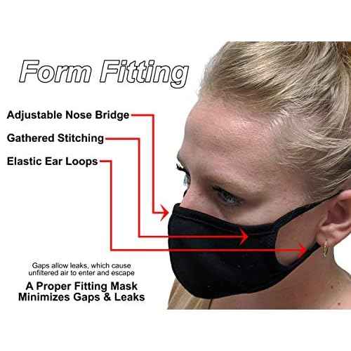 Universal Cloth Face Masks ? Reusable Dust & Allergy Masks ? 100% Cotton, 2 Layer, Washable, for Teens & Adults ? Protects from Dust, Pollen, Pet Dander & More (Pastels, Small- Pack of 4)