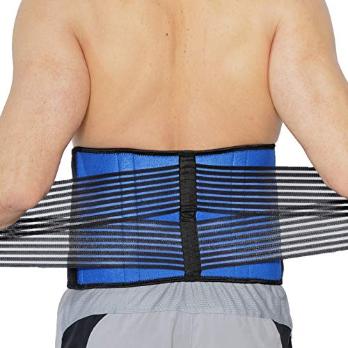 NeoTech Care Neoprene Back Brace for Optimal Support and Pain Relief - Adjustable Compression Belt for Lumbar Stability - Comfortable and Breathable Lower Back Support (Black, Size S)