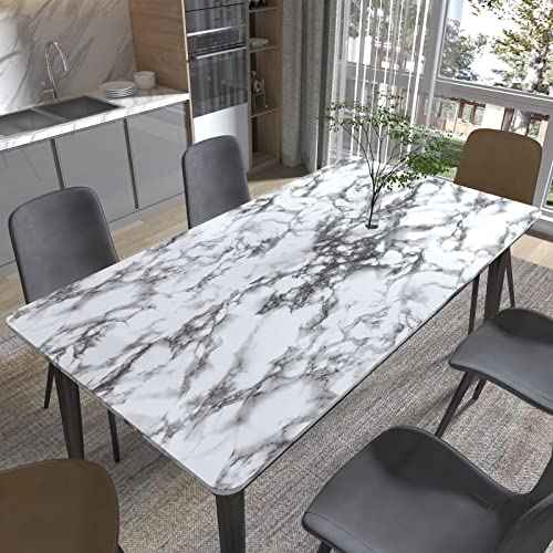 Black and White Marble Contact Paper 15.7 x 78.7 Inches Peel and Stick Wallpaper Vinyl Self Adhesive Removable Waterproof Wall Paper for Countertop Cabinet Shelf Liner Kitchen