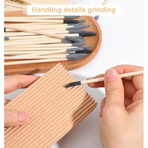 Sanding Pen, 20 Pcs Sanding Stick for Precise Reach, Gaps, Car, Tight Spaces