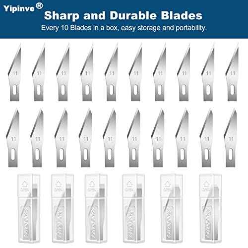 Craft Knife Set - 62PCS Precision Cutting Tools With Hobby Blades - Exacto Kit for Crafting and Utility