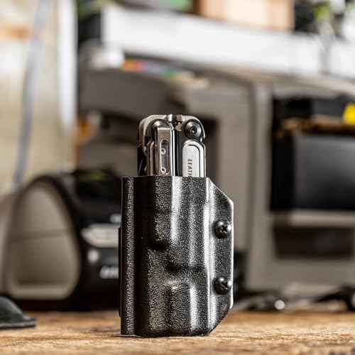 Clip & Carry Kydex Multitool Sheath for the LEATHERMAN Arc - Made in USA - Multi Tool Holder Holster - Black