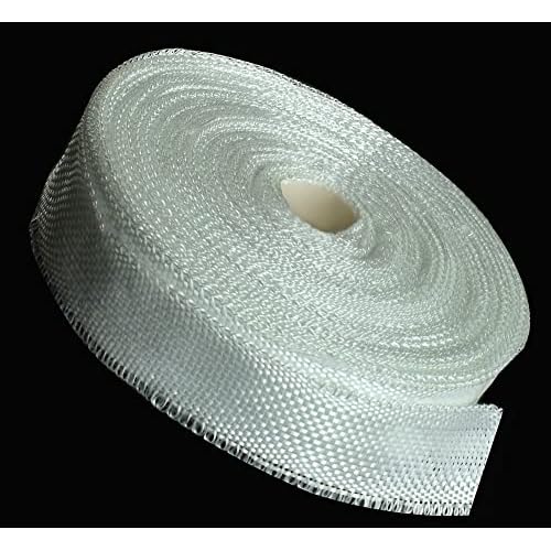 Fiberglass Cloth Tape | 6 oz | Glass Fiber Mesh Joint Tape ??Repair and Reinforcement Heat Insulation E-Glass Size 1 inches Wide, 33 Yards (2.5cm x 30m