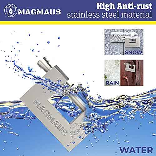 Magmaus¢ç RTL70 [Armoured] High Security Padlock ? Heavy Duty Container Lock with 0.70¡± Shackle Clearance & 0.39¡± Thick Bolt ? Weatherproof Outdoor Lock for Storage Unit, Shed, Gate, Garage - 3 Keys