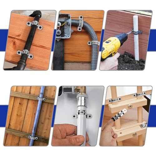 20Pcs 2 Inch Stainless Steel Conduit Clamps, 2 Hole Strap U Bracket Rigid Pipe Strap, Tension Clips U-Tube Clamp for Pipe Fixing on Various Surfaces