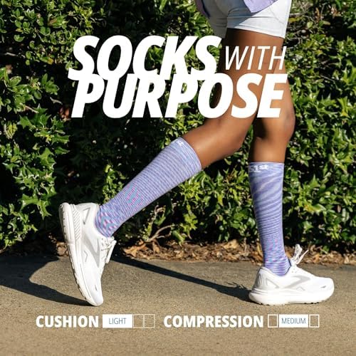 OS1st Wellness Compression Socks for circulation, swelling, deep vein thrombosis and calf cramps | 15-20mmHg