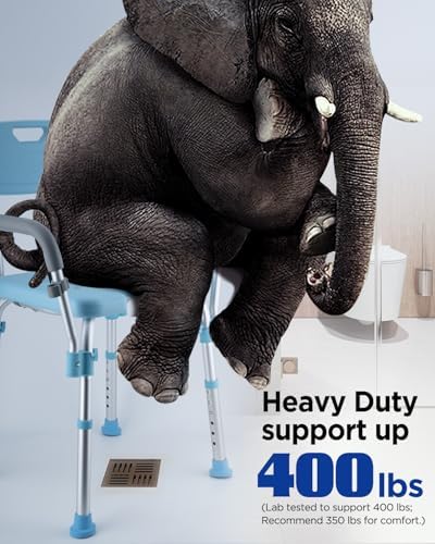 Shower Chair for Inside Shower, U-Shape Shower Bench for Elderly and Disabled Heavy Duty Shower Seat